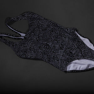 Black Polka Dot One-Piece Speedo